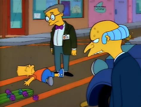 simpsons bart gets hit by a car